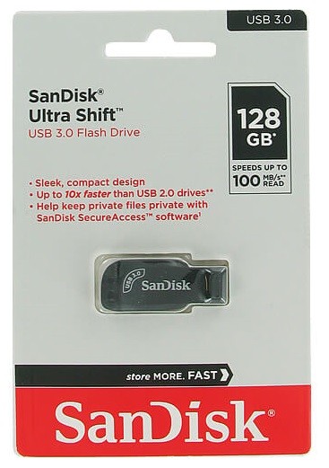 USB atmiņas disks SanDisk Ultra Shift 128GB USB 3.0