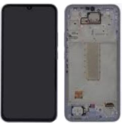 LCD screen Samsung A346 A34 5G 2023 ar touch screen un frame Violets original (assembled service pack)