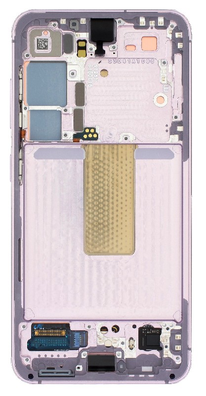 LCD screen Samsung S911 S23 5G ar touch screen un frame Lavender original (service pack)