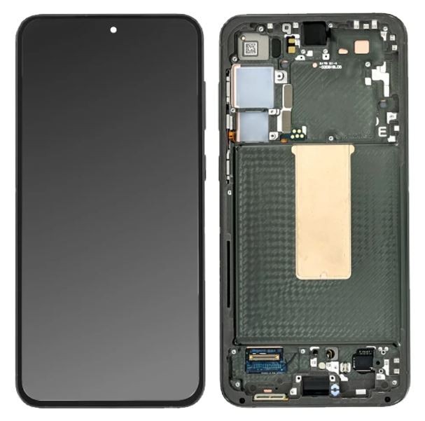 LCD screen Samsung S916 S23+ 5G ar touch screen un frame Zaļš original (service pack)