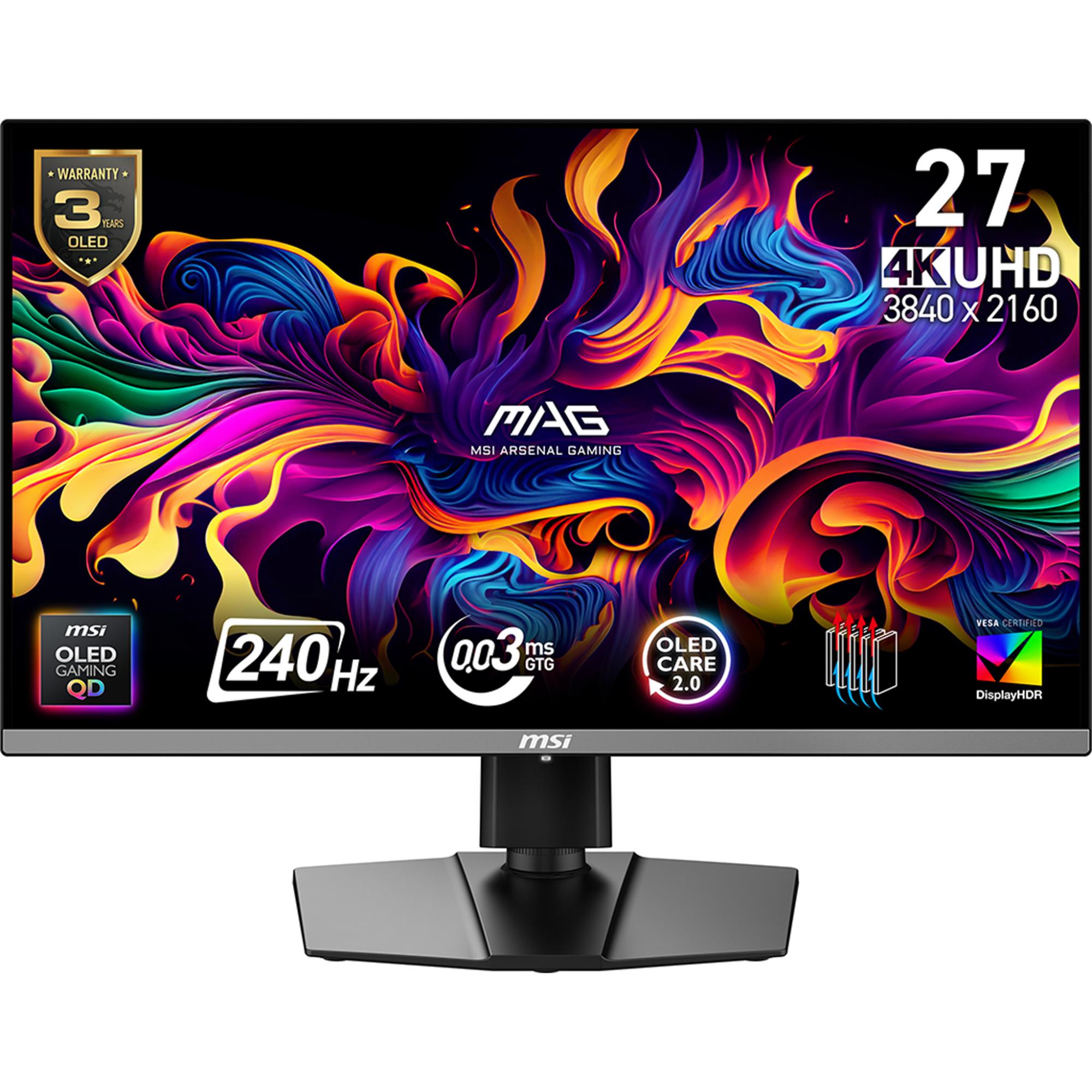 Monitors MSI 26.5" 3840x2160 4K Ultra HD QD-OLED