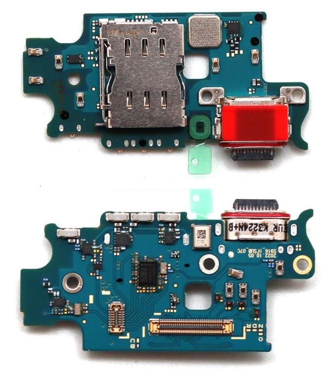 Flex Samsung S916 S23 Plus priekš plugin, microphone, SIM reader original (service pack)