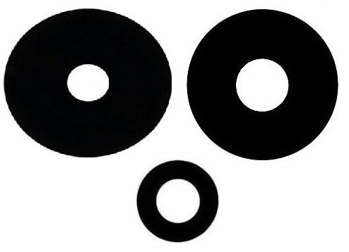 Xiaomi Redmi Note 12 Pro 5G lens for camera Black (only lens 3pcs) ORG