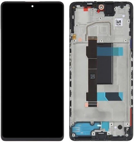 LCD screen Xiaomi Redmi Note 12 Pro 5G/Poco X5 Pro 5G ar touch screen ar frame Midnight Melns original (service pack)