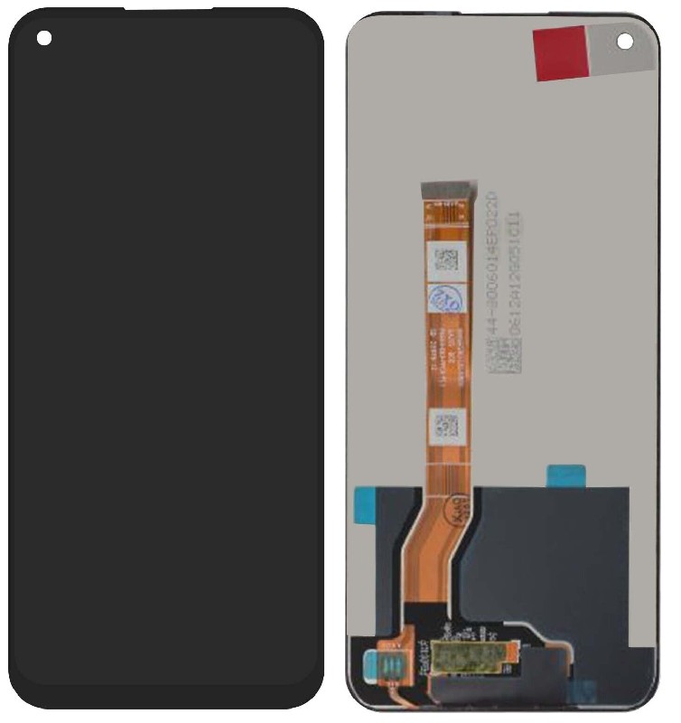LCD screen Oppo A76/A36 4G (2022) ar touch screen Melns ORG