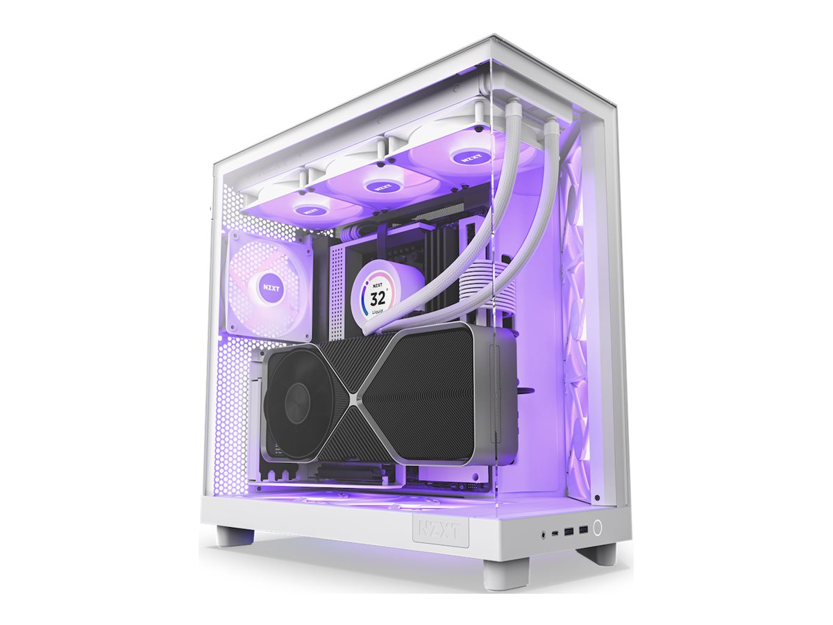 NZXT H6 Flow RGB datora korpuss balts