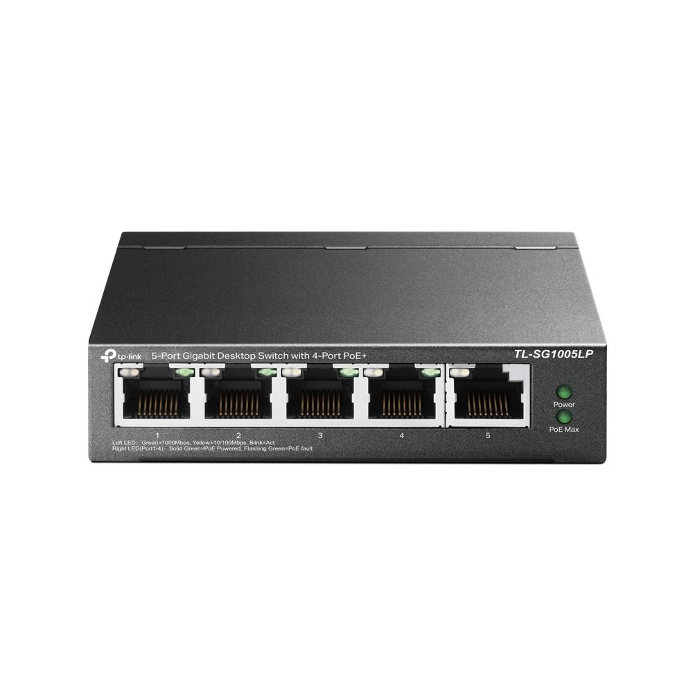 TP-Link TL-SG1005LP komutators, 5x Gigabit, 1xPoE