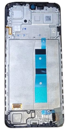 LCD screen Xiaomi Redmi Note 12 4G ar touch screen ar frame Onyx Pelēks original (service pack)