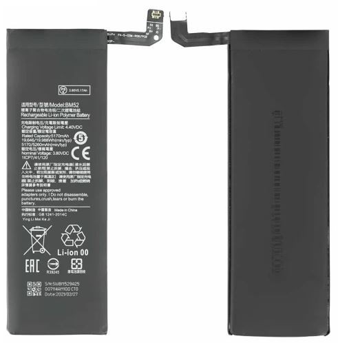 Baterija ORG Xiaomi Mi Note 10/Mi Note 10 Lite/Mi Note 10 Pro/CC9 Pro 5270mAh BM52