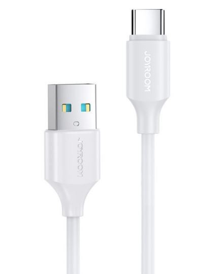 USB kabelis Joyroom (S-UC027A9) type-C (3A) 0.25m balts