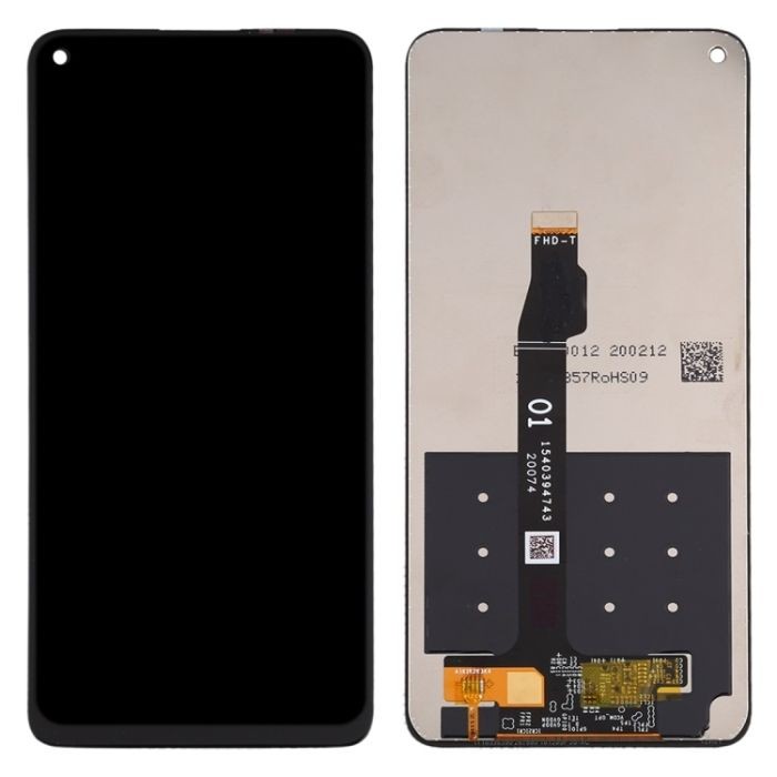 LCD screen Huawei P40 Lite 5G/Nova 7 SE/Honor 30S 5G ar touch screen Melns ORG