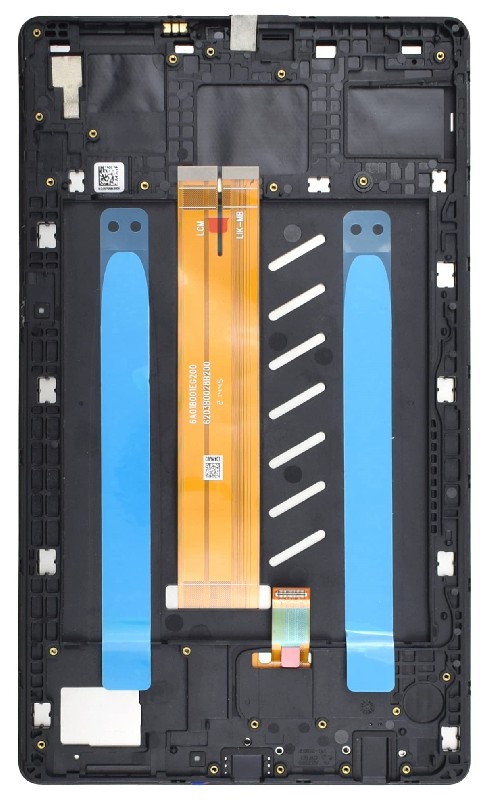 LCD screen Samsung T220 Tab A7 Lite 8.7 2021 ar touch screen un frame Melns (Refurbished) ORG