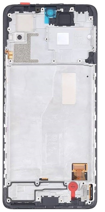 LCD screen Xiaomi Redmi Note 10 Pro 4G 2021 ar touch screen ar frame Melns OLED