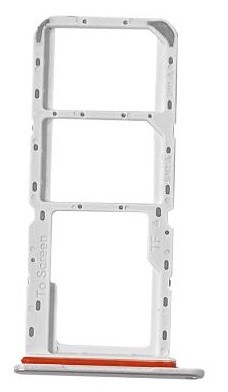 SIM card holder Samsung A14 5G A146 Sudrabs original (service pack)