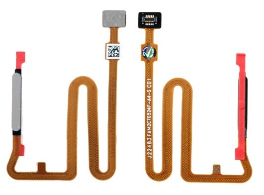 Flex Samsung A146 A14 5G ar fingerprint sensor Sudrabs original (service pack)
