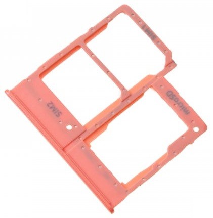 SIM card holder Samsung A202 A20e 2019 Coral original (service pack)