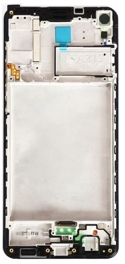 LCD screen Samsung A217F A21s ar touch screen un frame Melns original