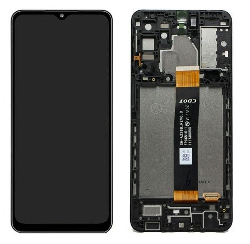 LCD screen Samsung A326 A32 5G 2021 ar touch screen ar frame Melns original