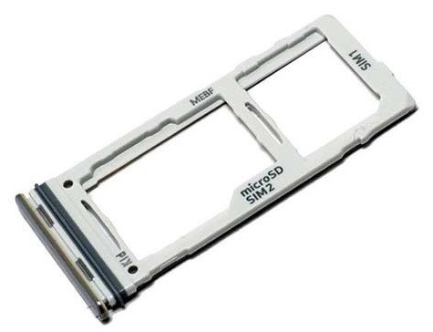 SIM card holder Samsung M526 M52 5G Balts original (service pack)