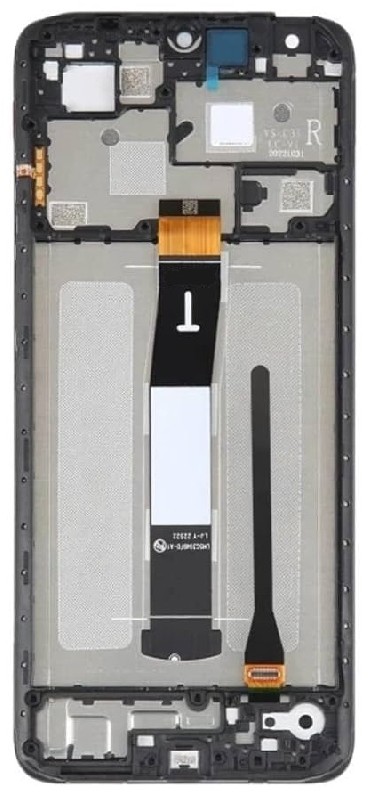 LCD screen Xiaomi Redmi 12C ar touch screen ar frame Graphite Pelēks ORG