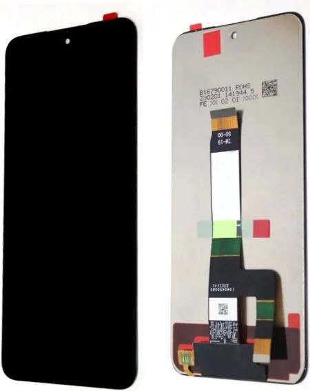 LCD screen Xiaomi Redmi 12 4G/12 5G/Poco M6 Pro 5G ar touch screen Melns ORG