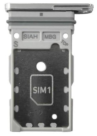 SIM card holder Samsung S918 S23 Ultra Dual Sky Zils/Lime original (service pack)