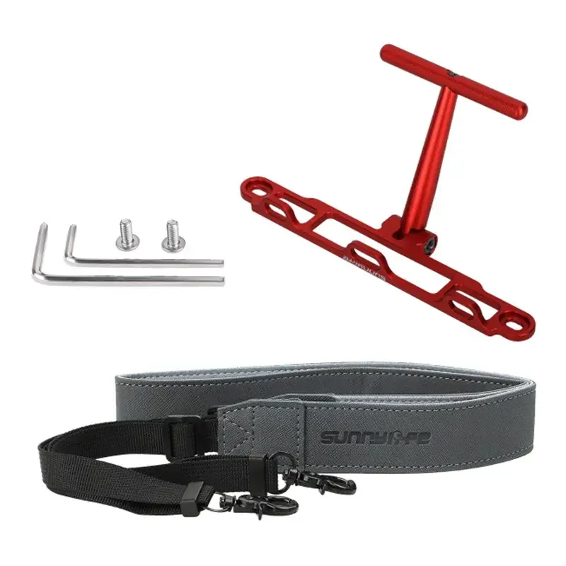 Stiprinājums ar siksnu Sunnylife priekš DJI RC / RC 2 kontroliera (sarkans) ZJ764-R