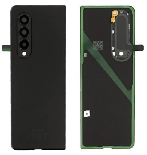 Aizmugurējais vāciņš priekš Samsung F926 Galaxy Z Fold 3 Phantom Melns original (used Grade C)