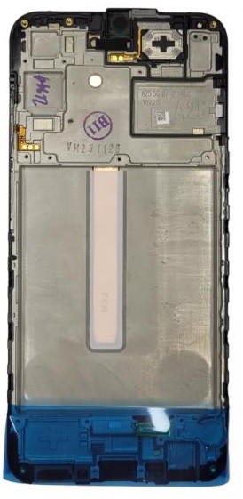 LCD screen Samsung A256 A25 5G ar touch screen un frame Melns original (service pack)