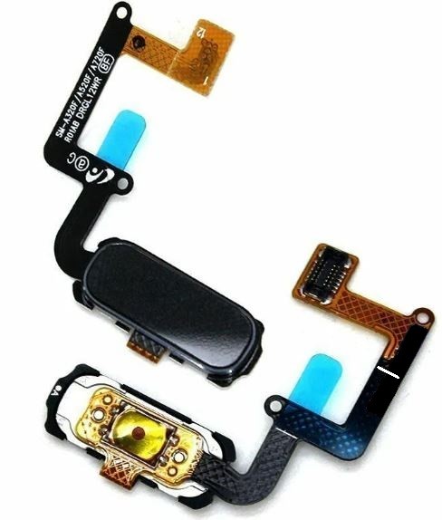 Flex Samsung A320F A3 2017/A520F A5 2017/A720F A7 2017 ar Home button melns ORG