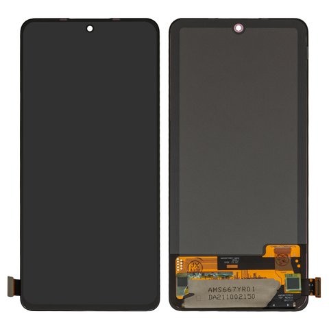 LCD screen Xiaomi Redmi Note 10 Pro 4G/Note 11 Pro/Redmi Note 11 Pro 5G/Note 12 Pro 4G/Poco X4 Pro 5G ar touch screen Melns OLED