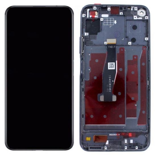 LCD screen Huawei Honor 20/Nova 5T ar touch screen ar frame melns ORG
