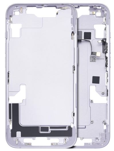 Middle housing iPhone 14 Violets ar side buttons original (used Grade B)