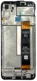 LCD screen Samsung M236/M336/E236 (M23 2022/M33 2022/F23 2022) ar touch screen un frame Melns original