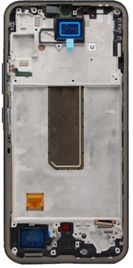 LCD screen Samsung A346 A34 5G 2023 ar touch screen un frame Graphite OLED (real size)