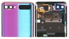 Back upper cover for Samsung Galaxy Z Flip F700 violet original (used Grade A)