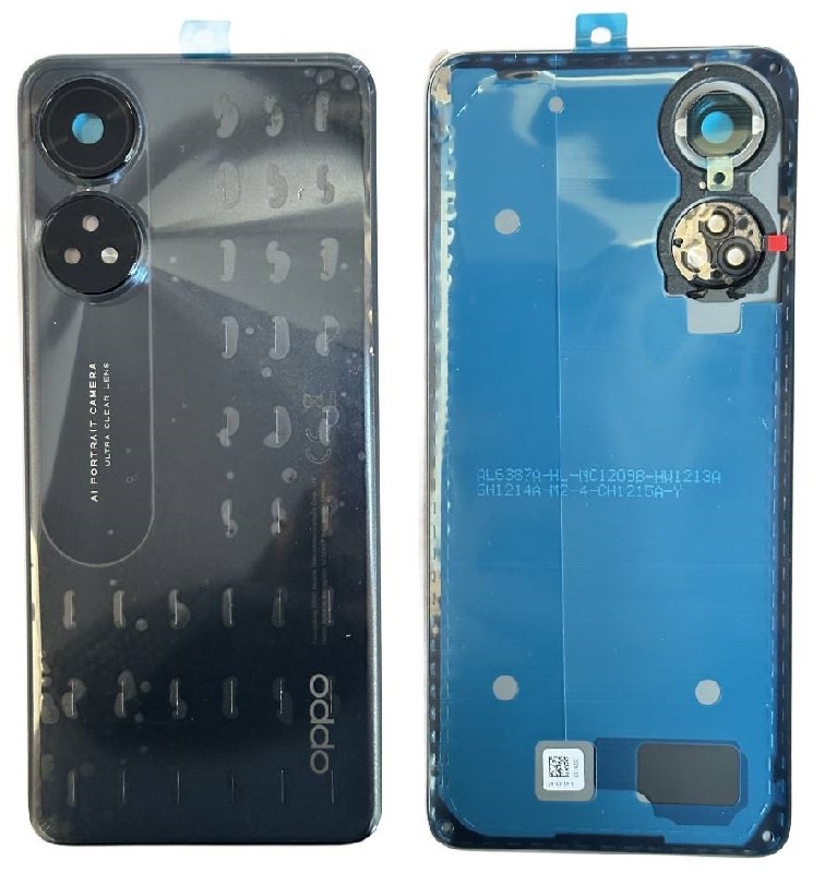 Aizmugurējais vāciņš priekš Oppo Reno8 T Melns Starlight original (used Grade A)