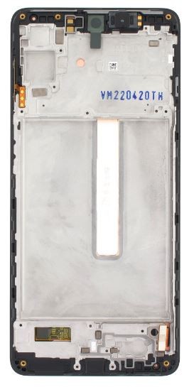 LCD screen Samsung M536 M53 5G ar touch screen un frame Melns original (service pack)