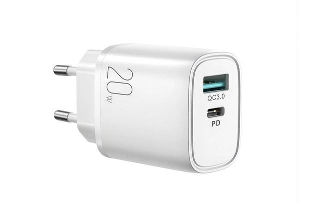 Lādētājs Joyroom (L-QP2011) (1xUSB-C;1xUSB 3A 20W) balts