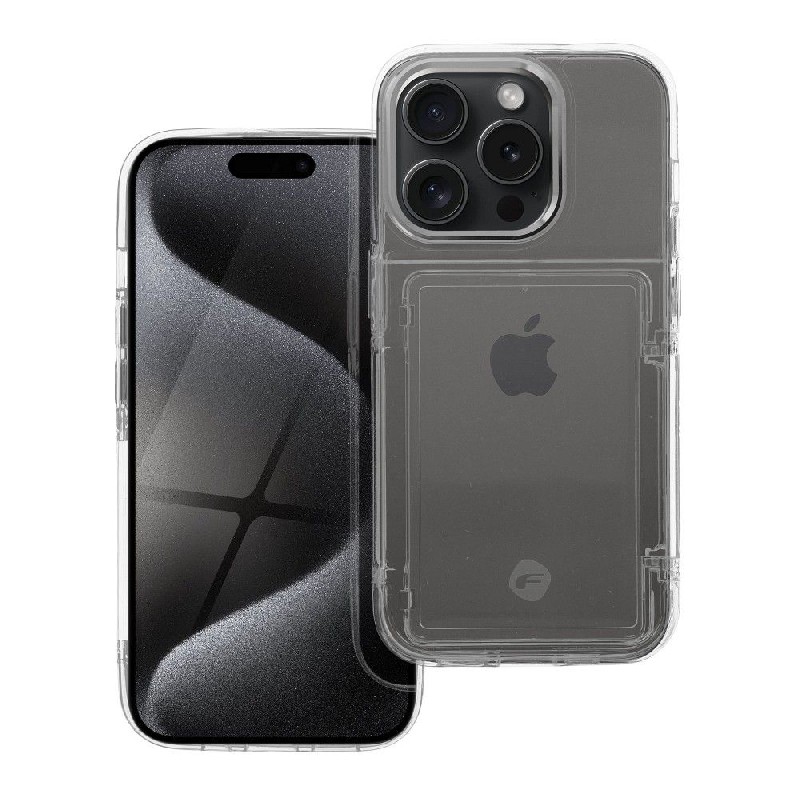 Maciņš Forcell F-PROTECT priekš iPhone 15 Pro caurspīdīgs
