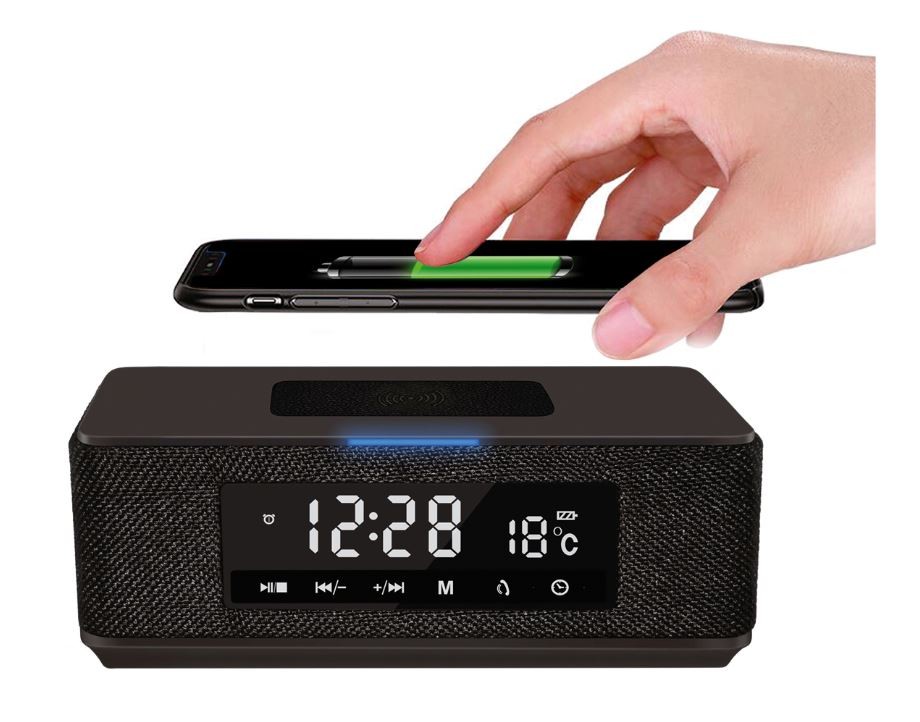 Bluetooth portable speaker OMEGA (PMGQ15B) (bezvadu charging function) melns