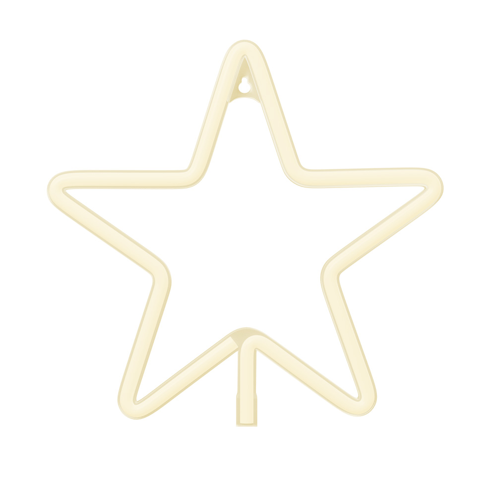 Neon LED Ziemassvētku zvaigzne silti balta FLNE22 Forever Light