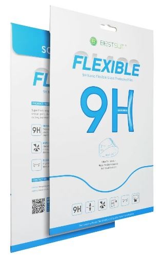 Screen protection glass Bestsuit Flexible Hybrid Glass 9H Apple iPad Air 11" (2024) maciņš-friendly melns