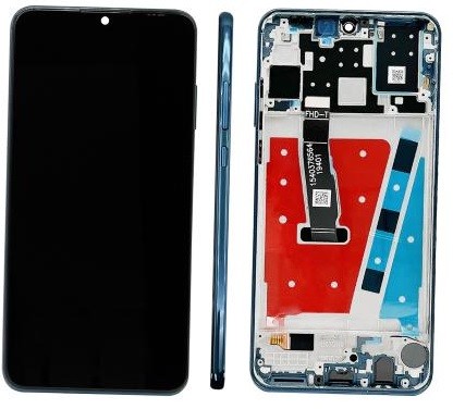 LCD screen Huawei P30 Lite 48MP ar touch un frame Peacock Zils ORG
