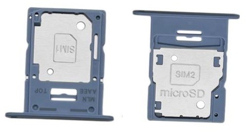 SIM card holder Samsung A155 A15 4G Zils original (service pack)