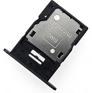 SIM card holder Samsung A156 A15 5G Brave Melns original (service pack)