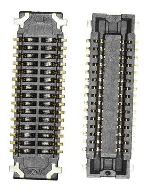 Samsung A047/A155/A156/A165/A166/A256/G556/T545/T630/T636 plates savienotājs BTB ligzda 2x15pin 3710-003152 (servisa komplekts)