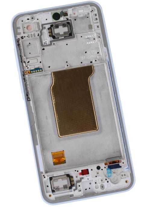 LCD screen Samsung A356 A35 5G ar touch screen un frame Iceblue original (assembled service pack)