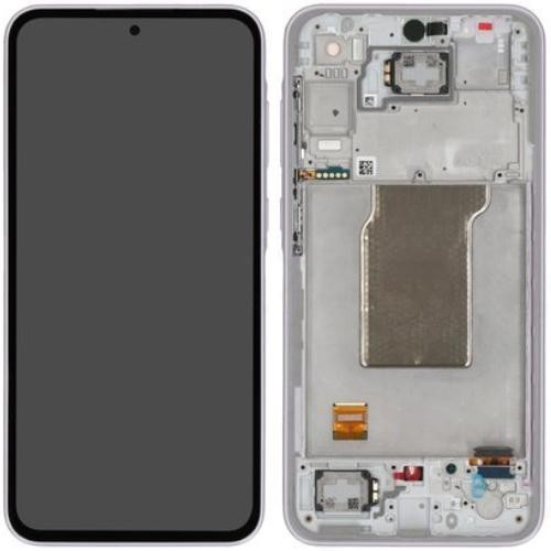 LCD screen Samsung A356 A35 5G ar touch screen un frame Ceriņu original (assembled service pack)
