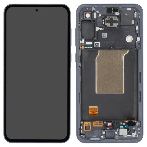 LCD screen Samsung A556 A55 5G ar touch screen un frame Awesome Navy original (assembled service pack)